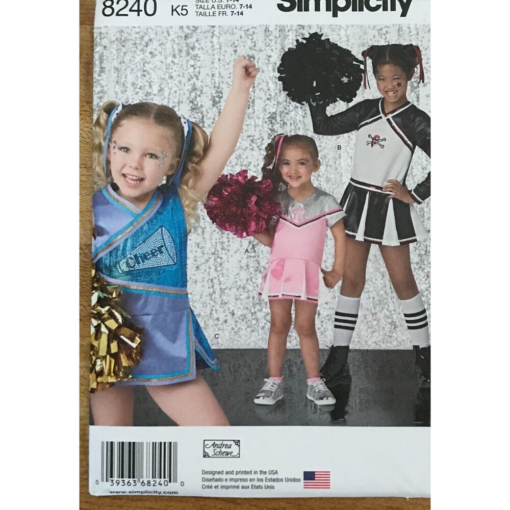 #8240 Simplicity Girls costume pattern 7-14
